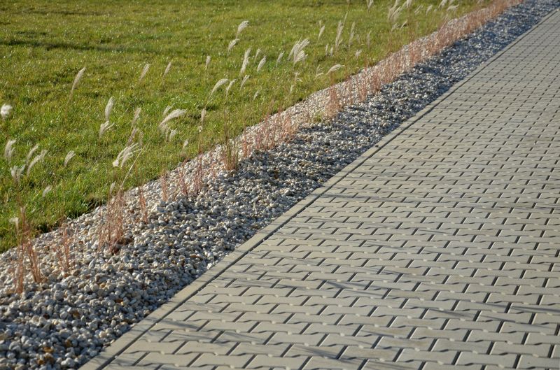 Walkway with Interlocking Pavers